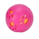 thumbnail image 5 of Pelota dispensadora de comida para mascotas, limpieza de dientes, masticar, pelota de goma lavable, juguete para cachorros, color rojo rosa, 5 of 5