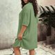 thumbnail image 5 of TaTaai Women's Spring Summer Plus Size Dress Short Sleeve Button Down Collar with Pockets Solid Color Casual Loose Fit Knee Length Gift, 5 of 8