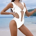 thumbnail image 4 of Women's Cut Out Fishnet Teddy Lingerie Mesh One Piece Bodysuit, 4 of 6
