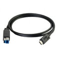 thumbnail image 2 of C2G 6ft USB 3.1 Gen 1 USB Type C to USB B Cable M/M - USB C Cable Black, 2 of 4
