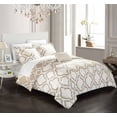 thumbnail image 2 of Chic Home Asya 3-Piece Reversible Geometric Duvet Cover Set, Twin, Beige, 2 of 6