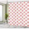 thumbnail image 4 of Ambesonne Fox Shower Curtain, Forest Animal with the, 69"Wx84"L, Dark Salmon Paprika, 4 of 4