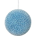 thumbnail image 1 of Vickerman Boule de Noël Perlée en Acrylique Bleue 8 Pouces, 1 of 1