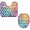 Multicolor, variant on PhooArto Toilet Lid Cover and U-Shaped Toilet Floor Mat Set of 2 Pieces, White Polka Dots Patterns Toilet Mat Set, Machine Washable Seat Covers Non-Slip Absorbent Rugs