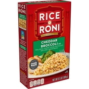 Rice-A-Roni Cheddar Broccoli Flavor Rice, 6.5 oz Cardboard Box, Packaged Meal, Dry Uncooked Rice