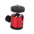 thumbnail image 2 of Tête de Boule, 360 ° Rotation Tête de Boule Caméra Monter Dessus 1/4 Po Vis Fond 1/4 Po Vis Trou pour Caméra SLR Rouge, 2 of 8