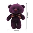 thumbnail image 4 of Stuffed Animals PP Cotton Material Little Bear Doll Design Key Kids Gifts Useful Key Chain for Backpack Phone Key Cross-bag Purple, 4 of 7