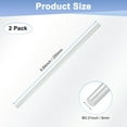 thumbnail image 3 of Uxcell 2-Pack Aluminum Round Rod 8mm x 250mm 6061 Aluminum for DIY Crafts, 3 of 7