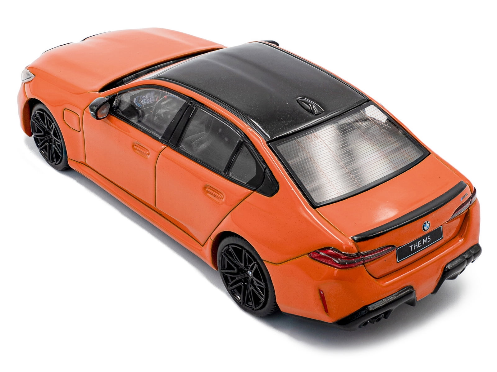 2024 BMW M5 Sedan Fire Orange III with Black Top 1/43 Diecast Model Car by Solido