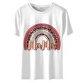 thumbnail image 4 of Camiseta informal para mujer, blusa estampada con cuello redondo y manga corta, Tops OAVQHLG3B Store lin121212, 4 of 4