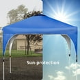 thumbnail image 3 of Costway 10x10 FT Outdoor Pop Up Tent Canopy Height Adjustable Sun Shelter W/ Roller Bag Blue, 3 of 10