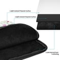 thumbnail image 3 of Laptop Notebook Bag Case Retor Wildflowers Flower Tablet Liner Sleeve 12" 13" 15" 17" Shockproof Case Bag (black,17 inch), 3 of 7