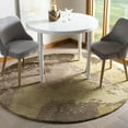 thumbnail image 2 of SAFAVIEH Soho Jeptha Abstract Wool Area Rug, Sage/Multi, 6' x 6' Round, 2 of 8