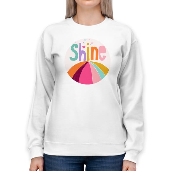 Shine Circle Art Sweatshirt Women -June Erica Vess Designs, Female 4X-Large
