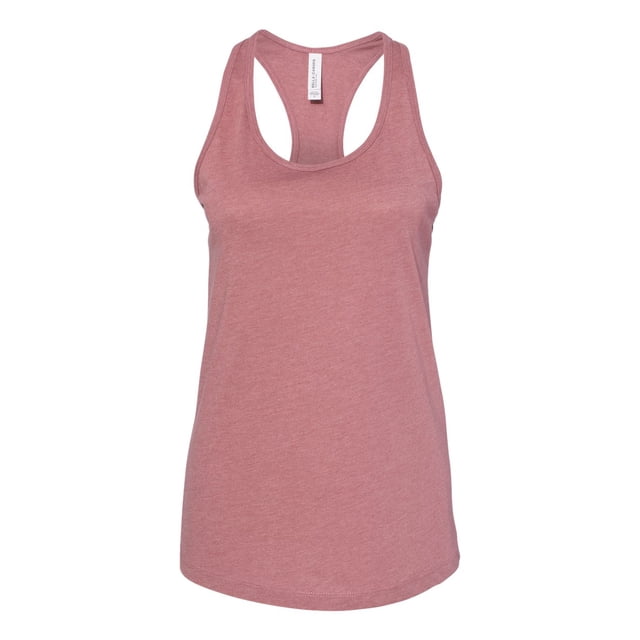 Bella Canvas 6008 Women`s Jersey Racerback Tank, XL, Heather Mauve