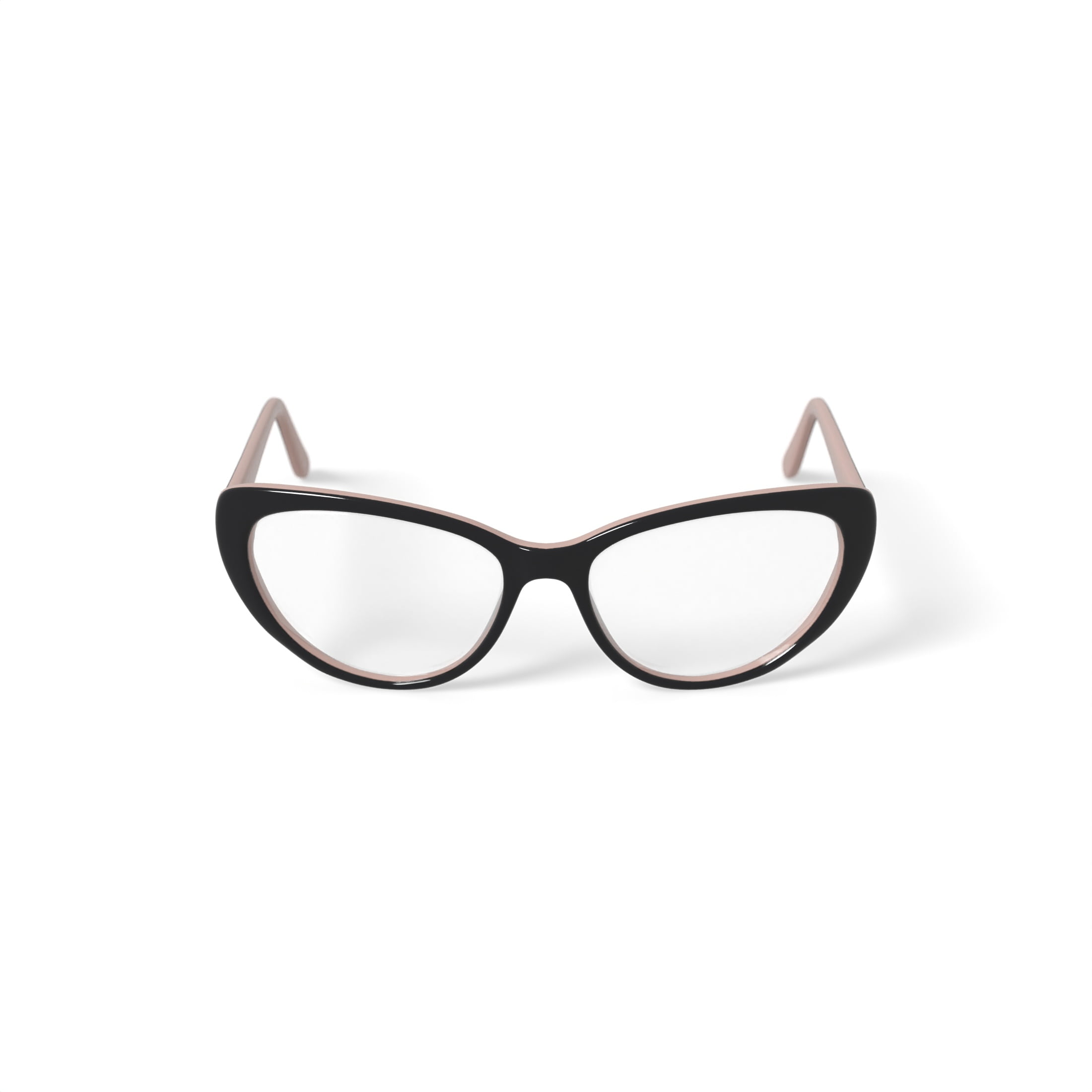 Christian Siriano Women's Rose Cat Eye Prescription Eyeglasses with Case, Black