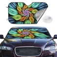 thumbnail image 4 of Goofa Hippie Style Printed Car Windshield Sunshade,Foldable Reflective Sun Visor,UV Protection Heat Blocker Sunshade,Car Cooling Accessory-Small, 4 of 7