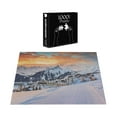 thumbnail image 5 of Ambesonne Winter Jigsaw Puzzle, Winter Season Mountain, Heirloom-Quality Fun Activity for Family Durable Cardboard, 1000 pcs, Orange White, 5 of 5
