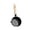 Black1, variant on EverydayNest Mini Cast Iron Skillet, 13cm Wooden Handle Frying Pan for Single Egg, Warming Milk, and Quick Sauces, Non-Stick Coating, Black