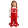 thumbnail image 2 of Toddler Girls Valentines Jumpsuits Heart Embroidery Sleeveless Romper Flared Legs Pants Toddler Girls 2-3 Years Summer Clothes, 2 of 4