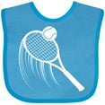 thumbnail image 3 of Inktastic Swinging Tennis Racket Boys or Girls Baby Bib, 3 of 4