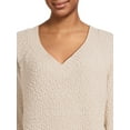 thumbnail image 4 of Love by Design Women's Juniors Popcorn Knit Pullover Sweater, Midweight, Sizes S-XL, 4 of 5