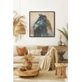thumbnail image 2 of Melrose Framed Horse Canvas Art 24"SQ Wall Decor, Modern, Rustic, Wood, 2 of 4