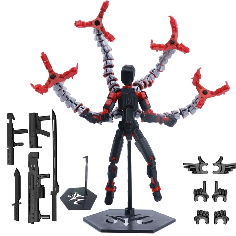 T13 Action Figure Cyber Octopus Multi-Arm Titan 13 3D Printed