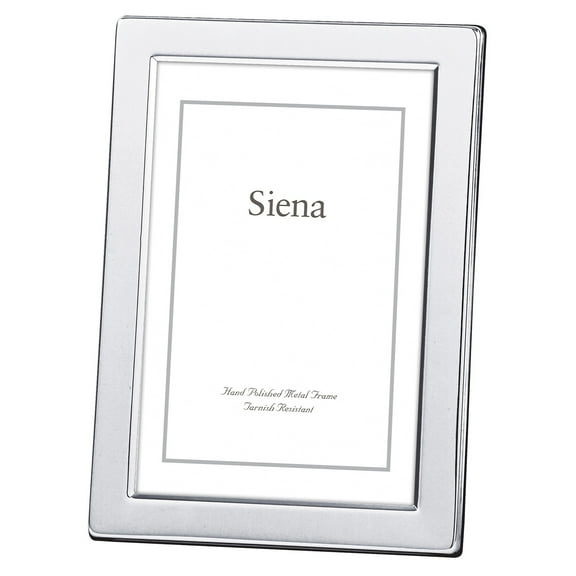Siena Plain Rounded Corner Frame Silver 5x7