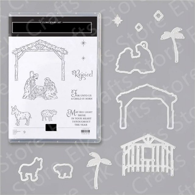 Troqueles de corte de Metal navideños para álbum de recortes, fabricación de papel, tarjetas en relieve, manualidades, plantilla DIY, nuevo 2022