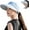 A-light Blue, variant on Zip-Off Wide Brim Visor Hat for Women Packable Sun Hat for Golf Hiking Gardening UV Protection Summer Beach Hat