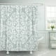 thumbnail image 1 of ABPHQTO Cortina de ducha de poliéster azul con estampado floral de damasco barroco beige 152x180 cm ABPHQTO PKNMT60x72Shower-1835, 1 of 2