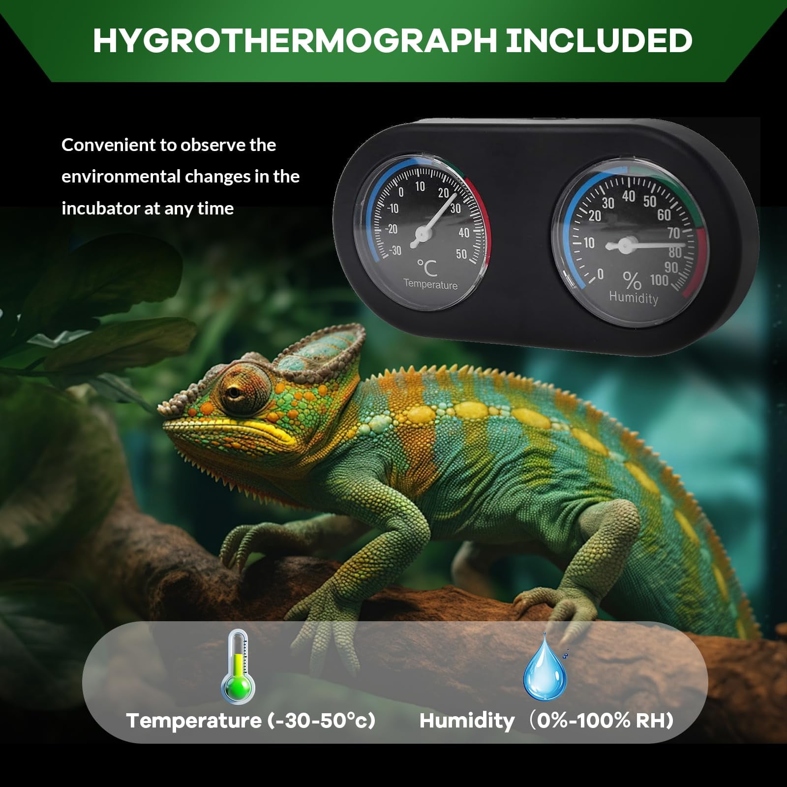 Huisuilinss Reptile Glass Terrarium,Reptile Tank With Top & Side Screen Ventilation,Habitat Cage Enclosure With Double Hinge Door & Anti Escape For Lizard Tortoise Snake Frog Small Animals