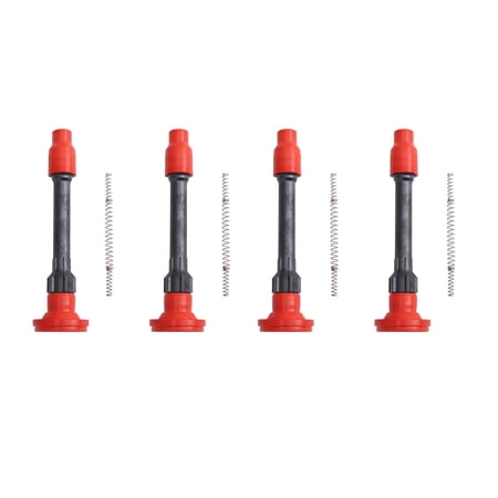 TRQ Ignition Coil Boot Set Red Performance Fits 2019-2020 Acura RDX 2017-2020 Honda Accord 2016-2020 Civic 2018-2019 Clarity CR-V Insight
