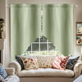 thumbnail image 2 of Sage Green Gradient Swag Valances for Windows 2 Pack Abstract Texture Modern Simple Swag Kitchen Curtains 36 Inches Long Rod Pocket Short Window Treatment for Kitchen Bathroom 36"x36", 2 of 8