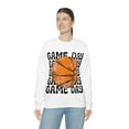 thumbnail image 2 of Retro Game Day Women's Basketball Lover Gift Vintage Unisex Sweatshirt, 2 of 6