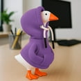 thumbnail image 4 of 7 Inch Desk Goose Outfits Red Hoodies Tabletop Goose Accessory Mini Porch Goose Costume Magnetic Goose Statue Key Holder Clothes for Table Decor, 4 of 6