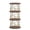 Brown-3tier, variant on 4 Tier 360° Rotating Bookshelf Tower, Tall Spinning Bookcase with 20 Compartments, Space Saving Round Display Shelf, Freestanding Corner Storage Organizer for Bedroom, Living Room & Home Office,White