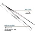 thumbnail image 2 of Stainless Steel Kitchen Tongs 12 Inch for Grill BBQ Cooking Utensils, Heat-Resistant Metal Serving Tongs with Non-Slip Grip, 2 of 5