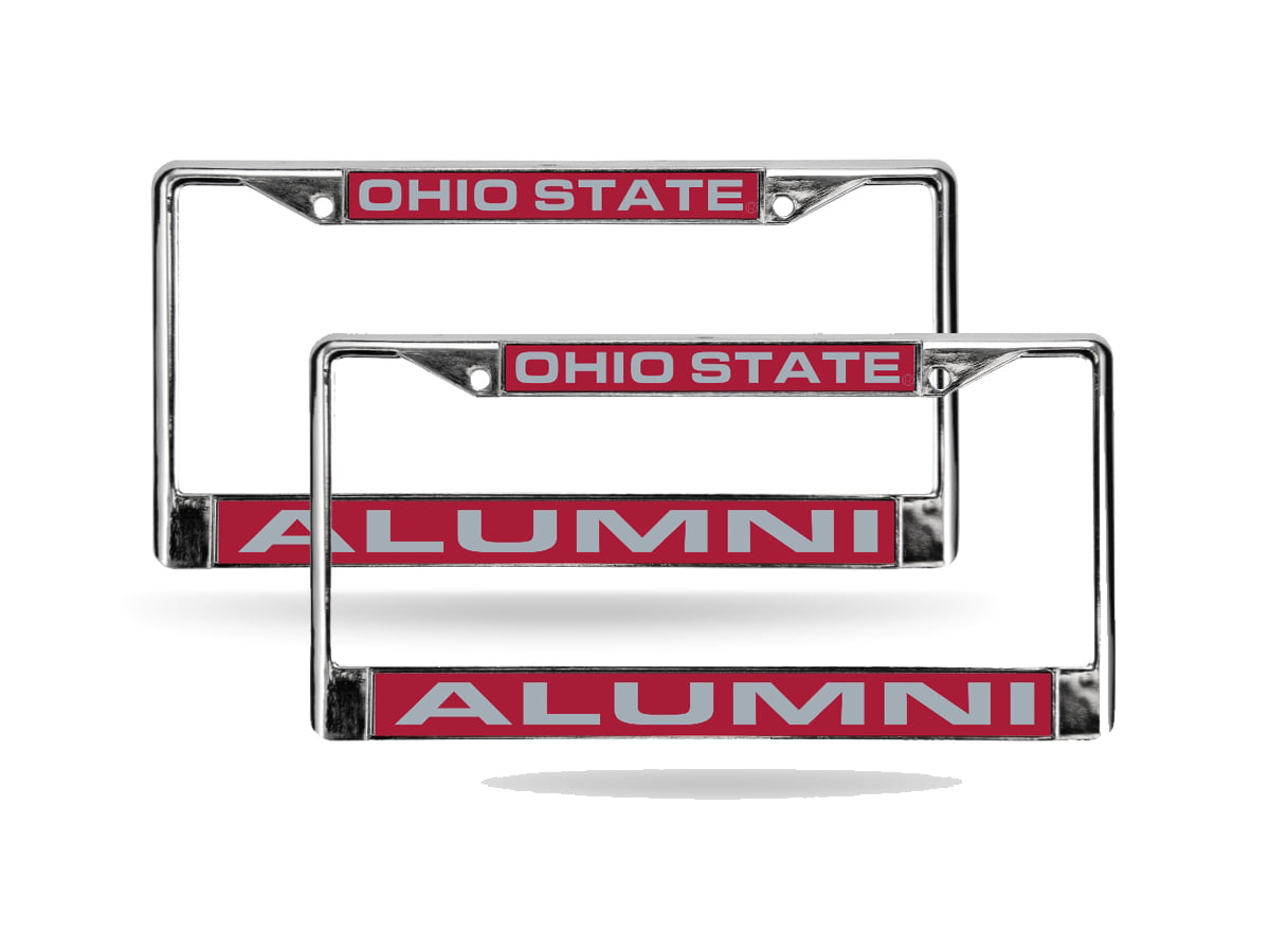 OHIO STATE BUCKEYES Chrome License Plate/Auto Tag FRAME~ NEW in Package