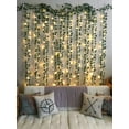 thumbnail image 4 of 12 guirnaldas de hiedra artificial, guirnalda de hiedra artificial con 100 luces LED para decoración de celebraciones, bodas, cocinas, jardines y oficinas., 4 of 5