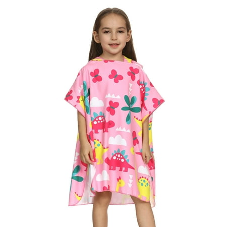 

GEZHEN Winter and Fall Toddler Baby Girls Boys Cartoon Beach Towel Hooded Swimsuit Cover-up Sundress Girls Basic Jacket Casual Style Rain Jacket Fashion