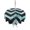 Blue, variant on Outdoor Tablecloth with Umbrella Hole Zipper Abstract Teal Round Tablecloth 54" Waterproof Outside Table Cloth Geometric Zigzag Waves Bohemian Stripes Patio Table Cover Tablecloths for Picnic Party