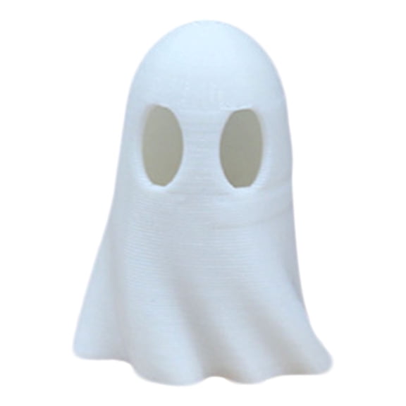 Glow-in-the-Dark Ghost Figurine - Medium - 3D Printed Miniature Halloween Dollhouse Decor for Craft Projects or Displays