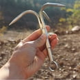 thumbnail image 5 of 3 Claw Stainless Steel Grab Hook Anchor Hook Retrieval Climbing Gravity Hook (Medium), 5 of 5