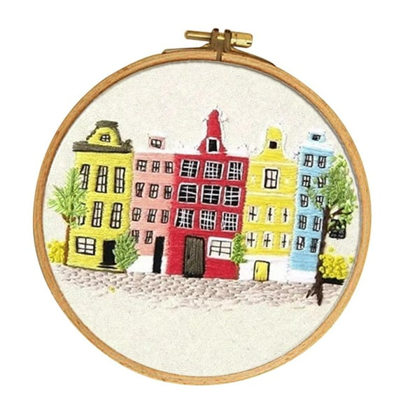 Needlework cross stitch embroidery pattern for kids, beginners, DIY