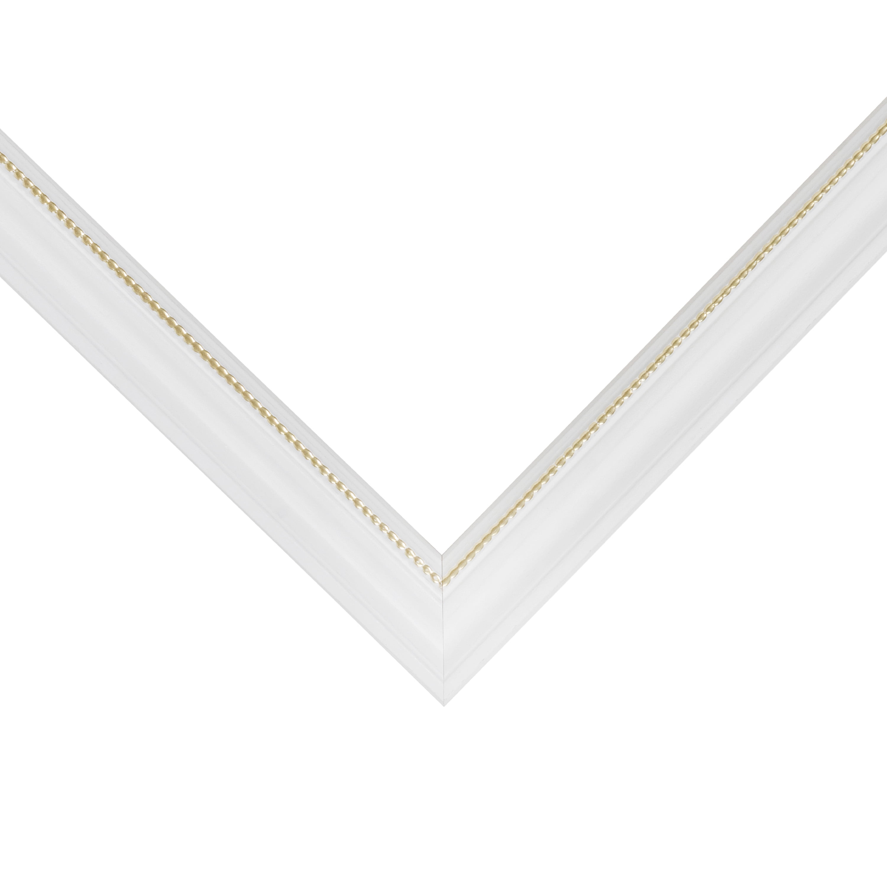 Craig Frames 314WG, Ornate White and Gold Picture Frame, 18 x 24 Inch