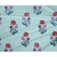thumbnail image 4 of oneOone Polyester Lycra Fabric Leaves & Floral Block Printed Fabric 1 Yard 56 Inch Wide, 4 of 4