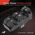 thumbnail image 3 of A-Premium Master Power Window Switch Compatible with Honda Pilot Touring 2009 2010 2011, Replace# 35750SZAA21, 3 of 8
