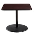 thumbnail image 2 of Pemberly Row Cafe Table 30"H Particleboard Black Frame Mahogany Top, 2 of 2